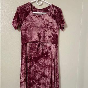 Latched Mama drawstring midi dress - S Nursing / maternity